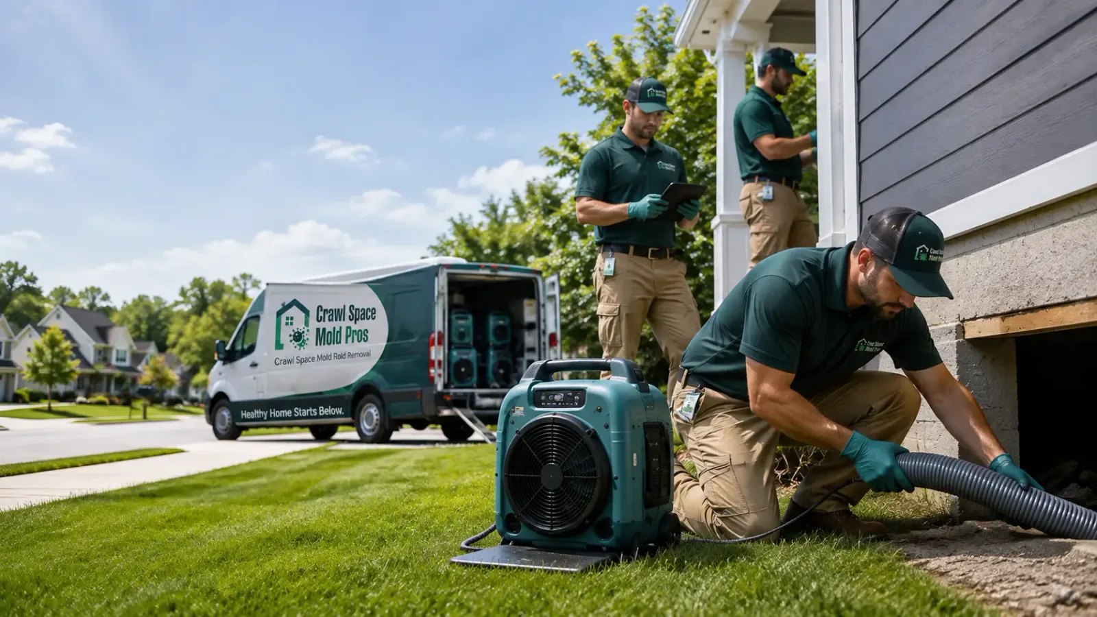 Crawl Space Mold Removal in Granada, MN